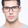 Warren Black PlasticEyeglass Frames for Men from EyeBuyDirect