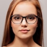 Moody Black & Red PlasticEyeglass Frames for Women from EyeBuyDirect