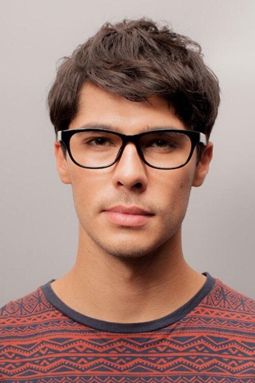 Boulevard Black PlasticEyeglass Frames for Men from EyeBuyDirect