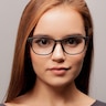 Bouncy Matte Black PlasticEyeglass Frames for Women from EyeBuyDirect