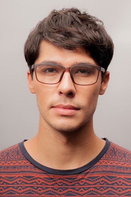 Boston Matte Gray PlasticEyeglass Frames for Men from EyeBuyDirect