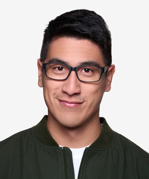 Apollo Matte Gray PlasticEyeglass Frames for Men from EyeBuyDirect