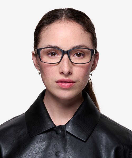 Apollo Matte Gray PlasticEyeglass Frames for Women from EyeBuyDirect
