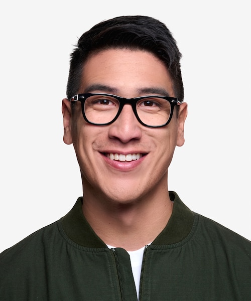 Blizzard Black AcetateEyeglass Frames for Men from EyeBuyDirect