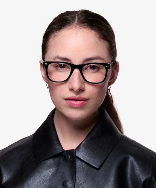 Blizzard Black AcétateMontures de lunettes de vue pour Femmes d'EyeBuyDirect