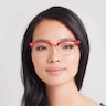 Sweet Jane Red & Golden AcetateEyeglass Frames for Women from EyeBuyDirect