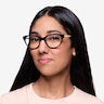 Her Black Acetate-metalEyeglass Frames for Women from EyeBuyDirect