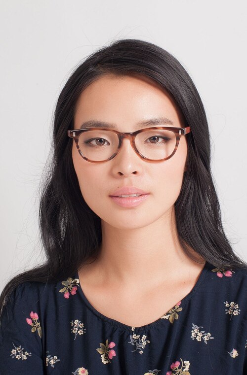 Sahara Brown AcetateEyeglass Frames for Women from EyeBuyDirect