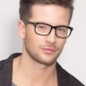 Birmingham Black AcetateEyeglass Frames for Men from EyeBuyDirect