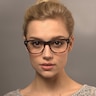 Amber Matte Tortoise Wood-textureEyeglass Frames for Women from EyeBuyDirect