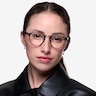 Small Chillax Red & Floral PlastiqueMontures de lunettes de vue pour Femmes d'EyeBuyDirect