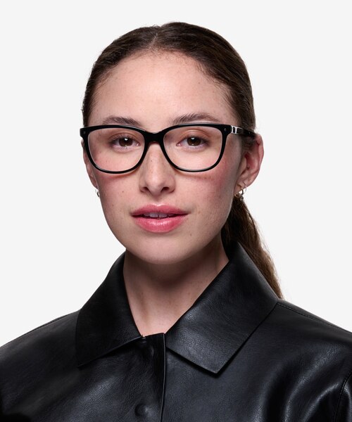 Allure Noir AcétateMontures de lunettes de vue pour Femmes d'EyeBuyDirect