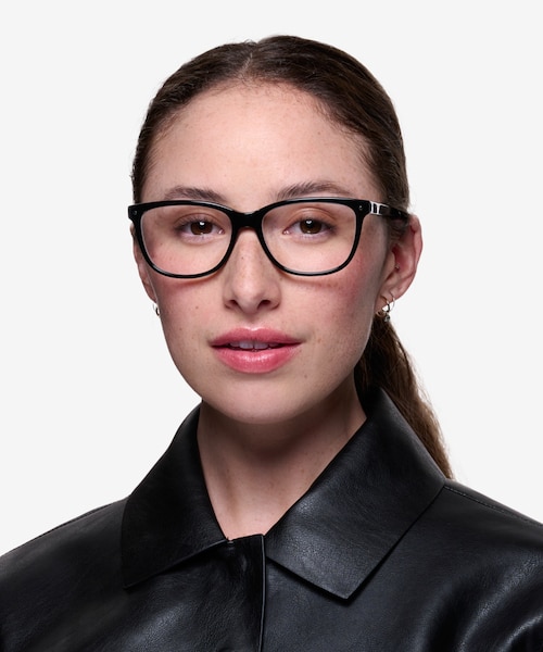 Allure Black AcetateEyeglass Frames for Women from EyeBuyDirect