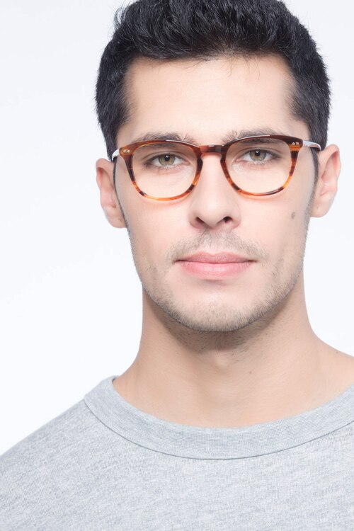 New Day Brown AcetateEyeglass Frames for Men from EyeBuyDirect