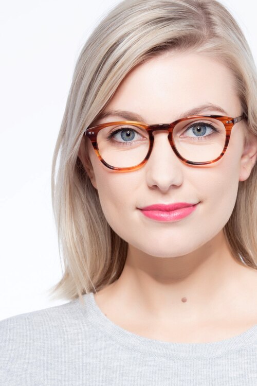 New Day Brown AcetateEyeglass Frames for Women from EyeBuyDirect