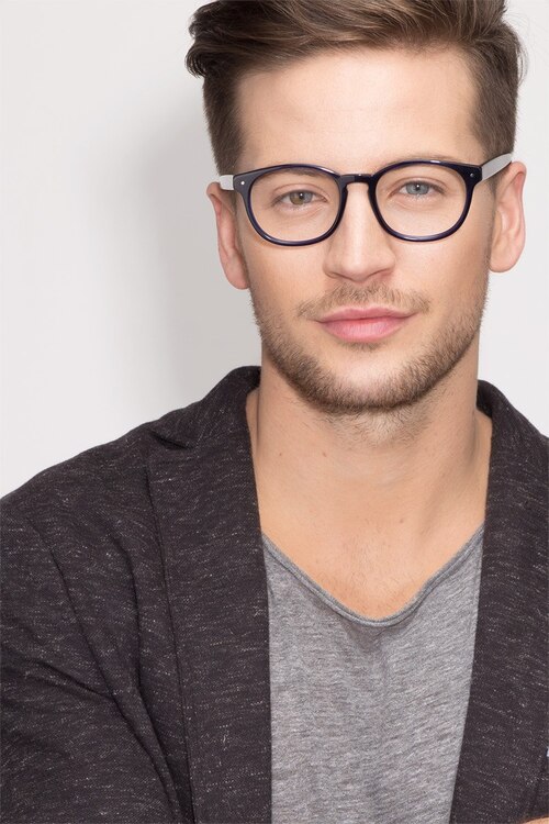 Midnight Navy AcetateEyeglass Frames for Men from EyeBuyDirect