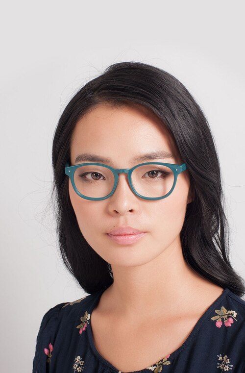 Midnight Green AcetateEyeglass Frames for Women from EyeBuyDirect