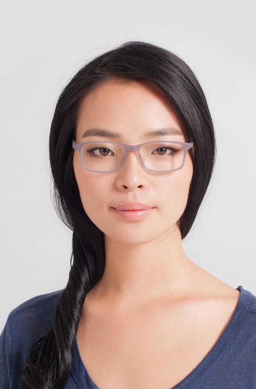 Empire Matte Gray AcetateEyeglass Frames for Women from EyeBuyDirect