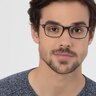 Dreamer Clear & Gray Acetate-metalEyeglass Frames for Men from EyeBuyDirect