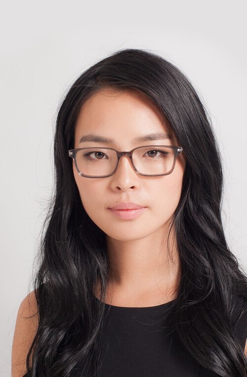 Dreamer Clear & Gray Acetate-metalEyeglass Frames for Women from EyeBuyDirect