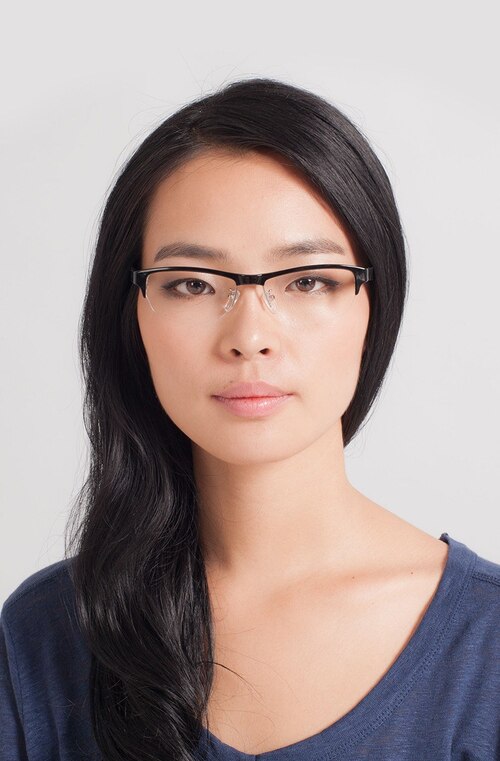 Ambitious Black PlasticEyeglass Frames for Women from EyeBuyDirect