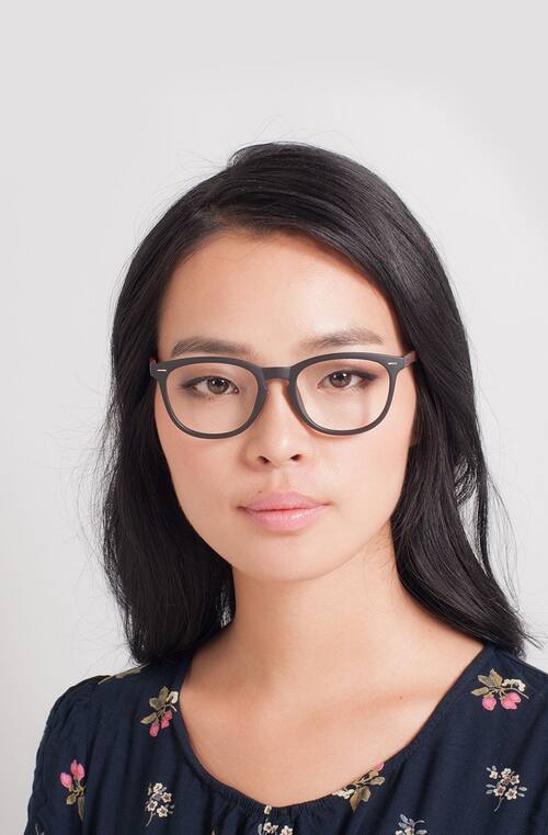 Black/Brown Yolo -  Plastic Eyeglasses