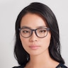 Yolo Matte Navy PlasticEyeglass Frames for Women from EyeBuyDirect