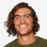 Coexist Black & Silver Plastic-metalEyeglass Frames for Men from EyeBuyDirect