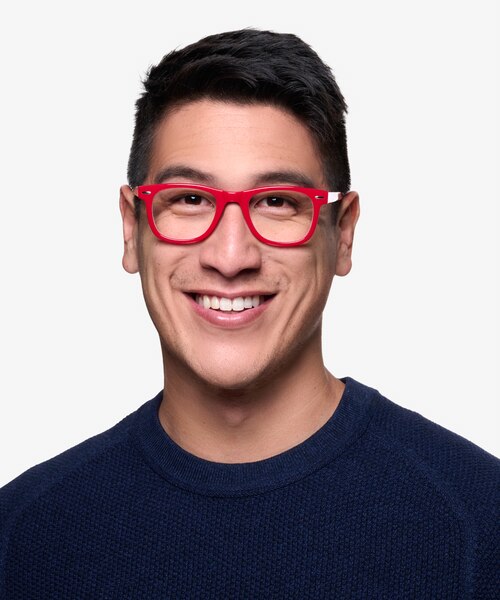 Blizzard Framboise AcétateMontures de lunettes de vue pour Hommes d'EyeBuyDirect