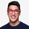 Blizzard Framboise AcétateMontures de lunettes de vue pour Hommes d'EyeBuyDirect