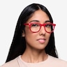 Blizzard Framboise AcétateMontures de lunettes de vue pour Femmes d'EyeBuyDirect