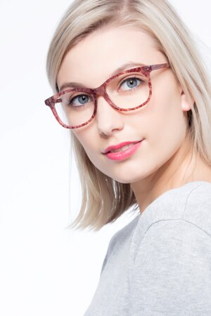 Brown/Floral Brittany -  Colorful Acetate Eyeglasses