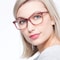 Brittany Brown/Floral Acétate Montures de lunettes de vue pour Femmes d'EyeBuyDirect