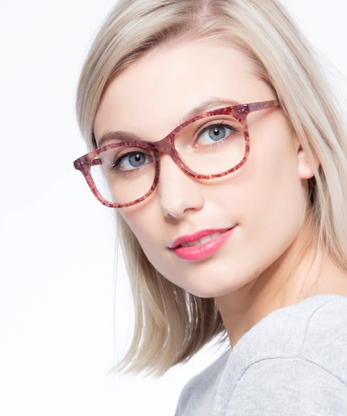Brittany Brown & Floral AcetateEyeglass Frames for Women from EyeBuyDirect