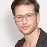 Panama Brown & Striped AcetateEyeglass Frames for Men from EyeBuyDirect