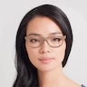 Panama Brown & Striped AcetateEyeglass Frames for Women from EyeBuyDirect