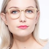 Providence Yellow Wood-textureEyeglass Frames for Women from EyeBuyDirect