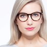 Stanford Brun AcétateMontures de lunettes de vue pour Femmes d'EyeBuyDirect