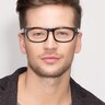 Oslo Shiny Black AcetateEyeglass Frames for Men from EyeBuyDirect