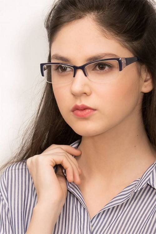 Navy Diane -  Plastic Eyeglasses