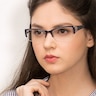 Diane Navy PlasticEyeglass Frames for Women from EyeBuyDirect