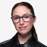Bristol Matte Navy AcetateEyeglass Frames for Women from EyeBuyDirect
