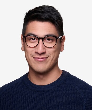 Red/Floral Chilling -  Lightweight Plastic Eyeglasses