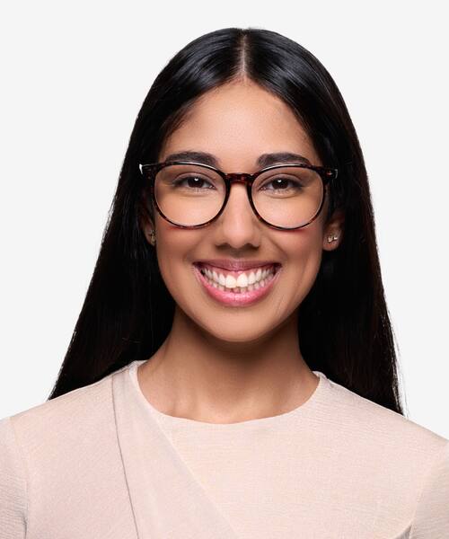 Red/Floral Chilling -  Plastic Eyeglasses