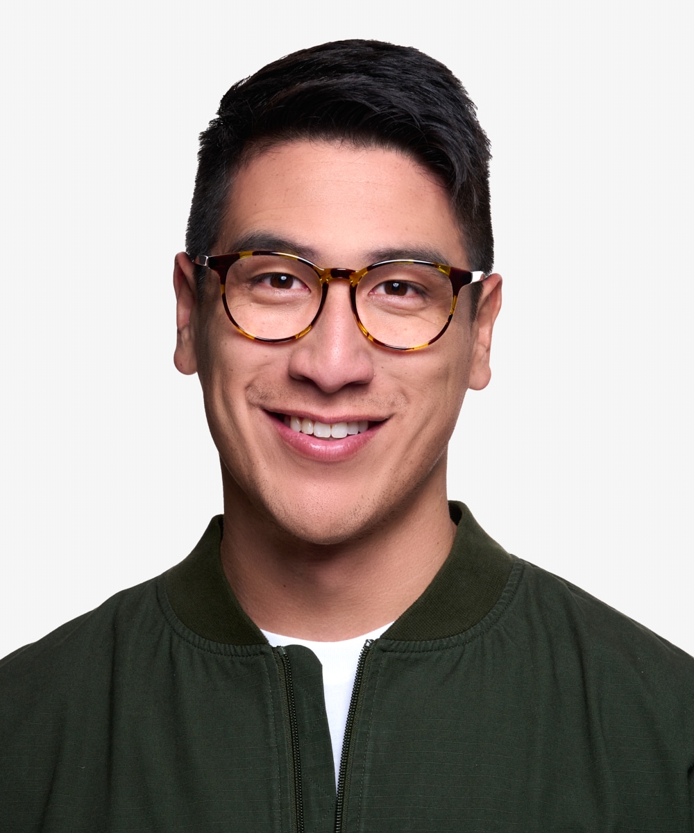 Round tortoise store shell glasses men