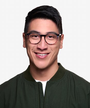 Pink/Floral Chilling -  Lightweight Plastic Eyeglasses