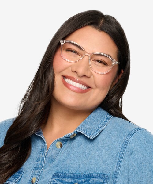 Hepburn Clear AcetateEyeglass Frames for Men from EyeBuyDirect
