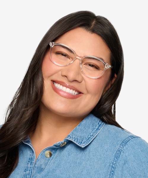 Hepburn Clear AcetateEyeglass Frames for Men from EyeBuyDirect