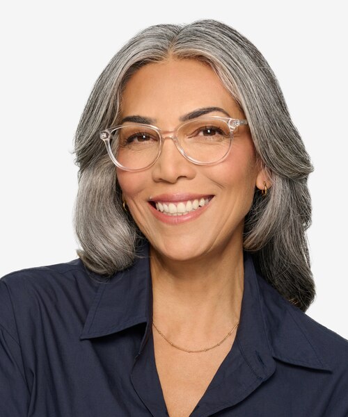 Hepburn Clear AcetateEyeglass Frames for Women from EyeBuyDirect