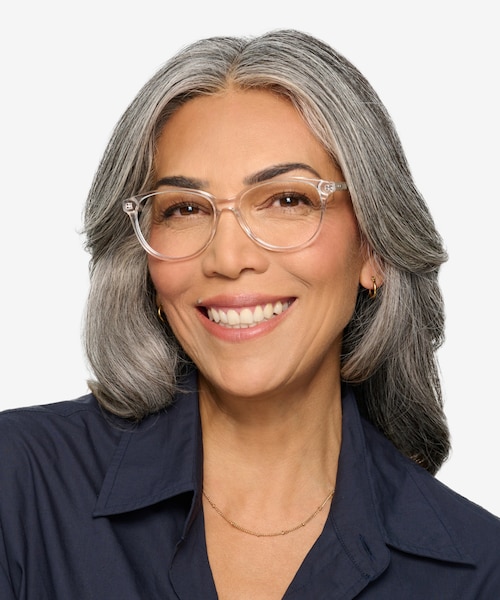 Hepburn Clear AcetateEyeglass Frames for Women from EyeBuyDirect